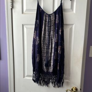 Band of Gypsies Navy Blue Midi Dress